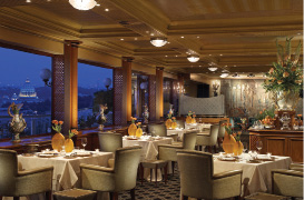 Le Pergola inside the Rome Cavalieri hotel